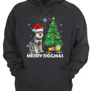 Merry Dogmas Schnauzer Christmas dog decor Xmas tree shirt 3