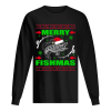 Merry Fishmas Funny Christmas Xmas For Fishers T-Shirt