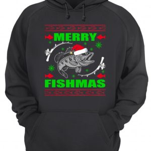 Merry Fishmas Funny Christmas Xmas For Fishers T Shirt 3