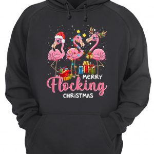 Merry Flocking Christmas Flamingo Xmas shirt 3