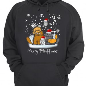 Merry Fluffmas cats funny shirt 3