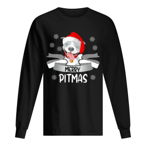 Merry Pitmas Christmas Pitbull shirt 1