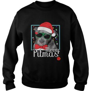 Merry Pitmas Pitbull Dog Funny Ugly Christmas shirt 3