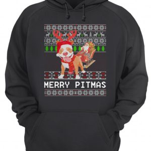 Merry Pitmas Ugly Christmas Pitbull Dog Funny Xmas Gift shirt 3