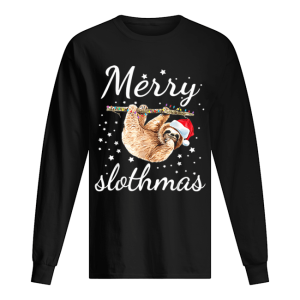 Merry Slothmas Christmas Pajama Sloth shirt 1