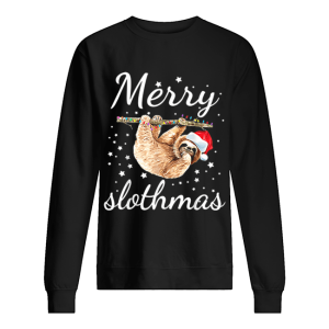 Merry Slothmas Christmas Pajama Sloth shirt