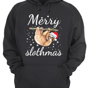 Merry Slothmas Christmas Pajama Sloth shirt 3