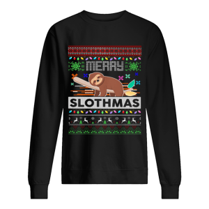 Merry Slothmas Ugly Christmas shirt 2