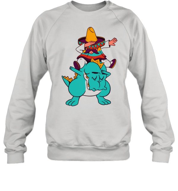 Mexican Riding Dinosaur TRex Mexico Dab Dabbing Shirt