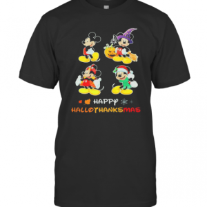Mickey Happy Hallothanksmas T-Shirt