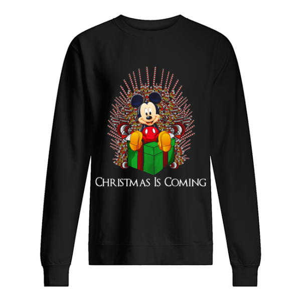 Mickey King Christmas is coming shirt