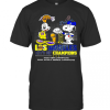 Mickey Mouse And Snoopy Los Angeles City Champions 2020 NBA Champions 2020 World Series Champions T-Shirt