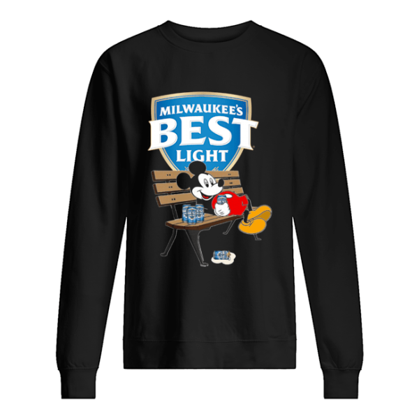 Mickey Mouse Drink Milwaukee’s Best Light Beer shirt