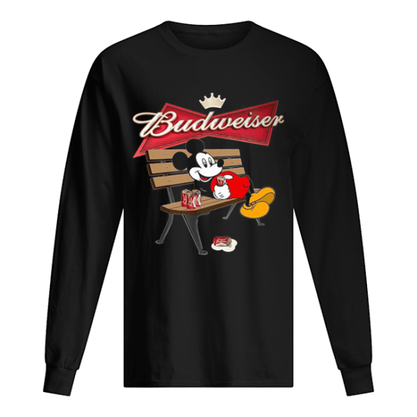 Mickey Mouse Drinking Budweiser Beer shirt