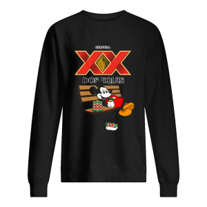 Mickey Mouse Drinking Dos Equis XX Beer shirt