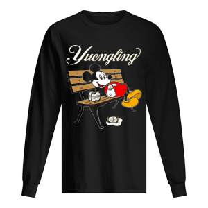 Mickey Mouse Drinking Yuengling Beer On Park Bench shirt 1