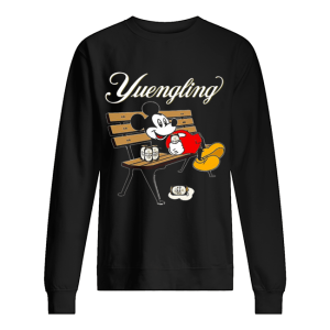 Mickey Mouse Drinking Yuengling Beer On Park Bench shirt