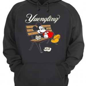 Mickey Mouse Drinking Yuengling Beer On Park Bench shirt 3