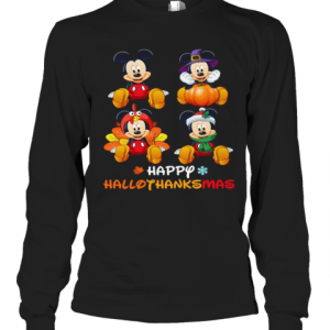 Mickey Mouse Happy Hallothanksmas T-Shirt