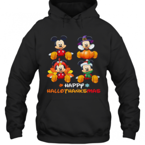 Mickey Mouse Happy Hallothanksmas T Shirt 3