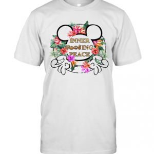 Mickey Mouse Inner Fucking Peace Flowers T-Shirt