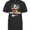 Mickey Mouse Just Stand American Flag T-Shirt