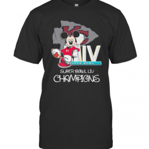Mickey Mouse Kansas City Chiefs Super Bowl Liv Champions T-Shirt