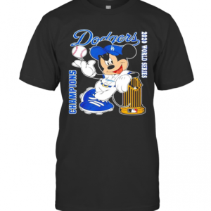 Mickey Mouse Los Angeles Dodgers Champions 2020 World Series T-Shirt