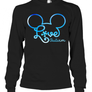 Mickey Mouse Love Autism T Shirt 1