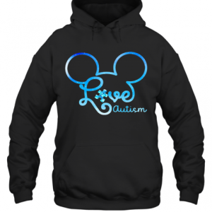 Mickey Mouse Love Autism T Shirt 3