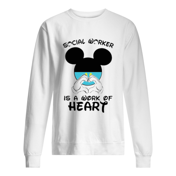 Mickey Mouse Social Worker Is A Work Of Heart COVID-19 shirt