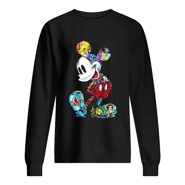 Mickey Mouse Tattoos Disney All Characters shirt