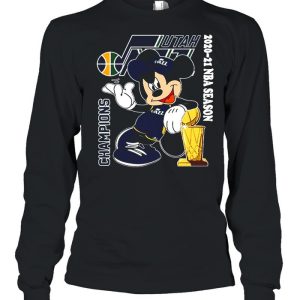 Mickey Mouse Utah Jazz Champions 2021 NBA season shirt