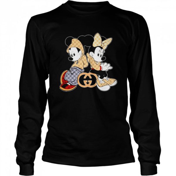 Mickey Mouse and Minnie wear Gucci shirt