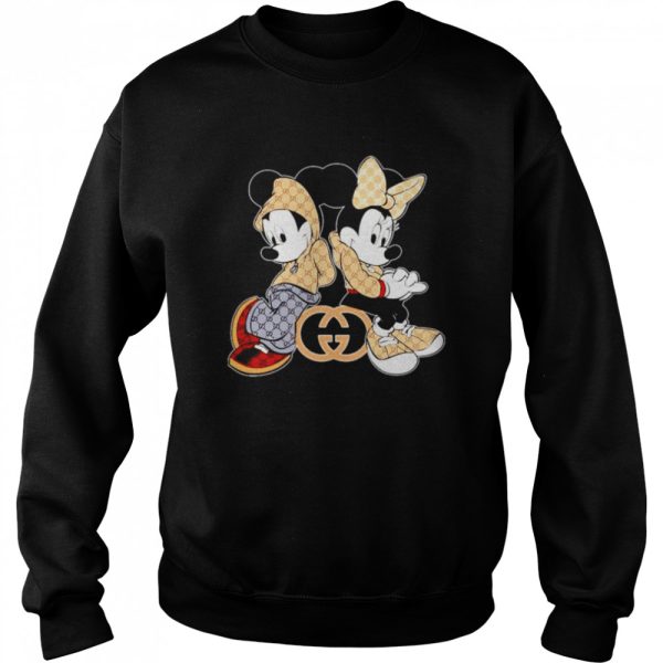 Mickey Mouse and Minnie wear Gucci shirt