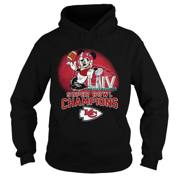 Mickey Mouse mashup Kansas City Chiefs Super Bowl LIV Champions shirt