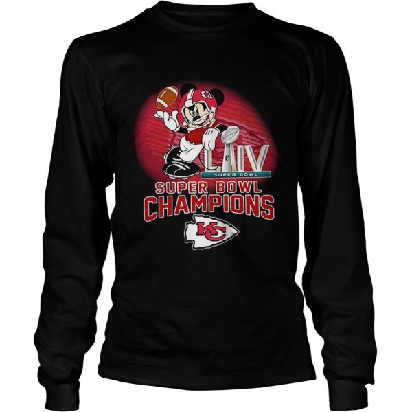 Mickey Mouse mashup Kansas City Chiefs Super Bowl LIV Champions shirt