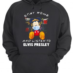 Mickey Mouse stay home and listen to Elvis Presley shirt 3