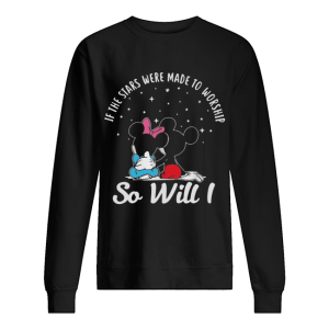 Mickey and Minnie if the stars were made to worship so will I shirt 2