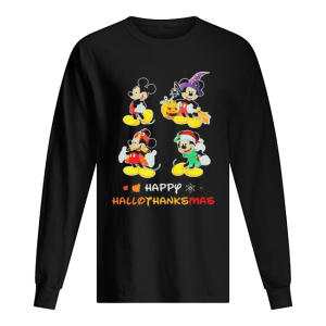Mickey happy hallothanksmas shirt