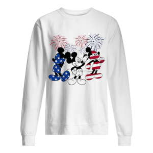 Mickey mouse american flag firework independence day shirt 2