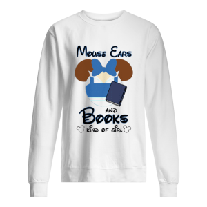 Mickey mouse ears and books kind of girl shirt 2