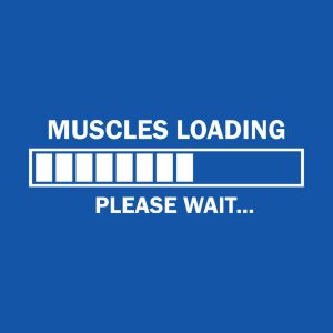 Muscles loading. Please wait. – T-shirt