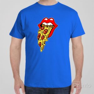 Rolling pizza T shirt 1