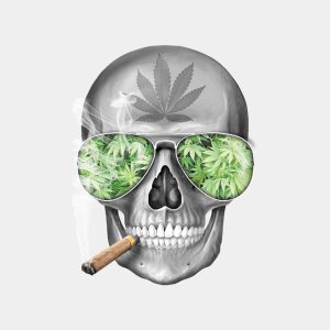 Smoking Skull – T-shirt