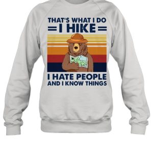 hat's What I Do I Hike I Hate People And I Know Things 2021 Vintage shirt 2