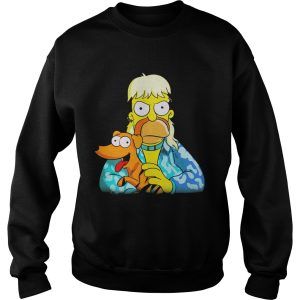 joe exotic tiger king bart simpson dog santas little helper shirt