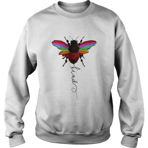 lgbt bee kind white shirt