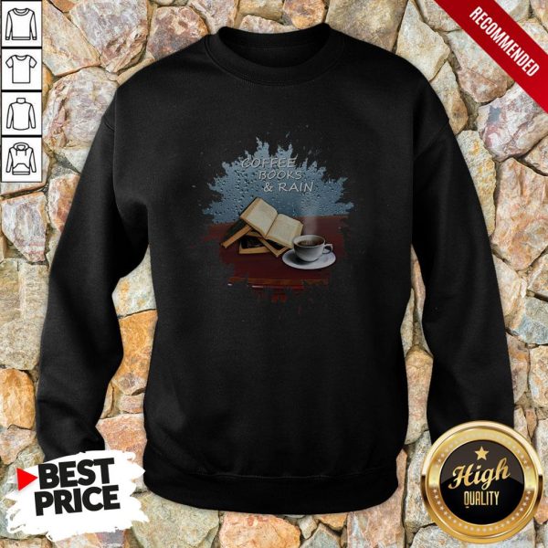 Awesome Coffee Books Rain Shirt