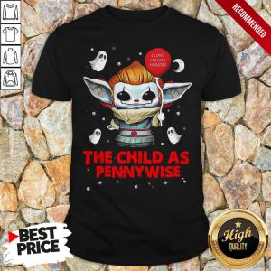 Baby Yoda Balloon The Child As Pennywise Halloween Shirt 1